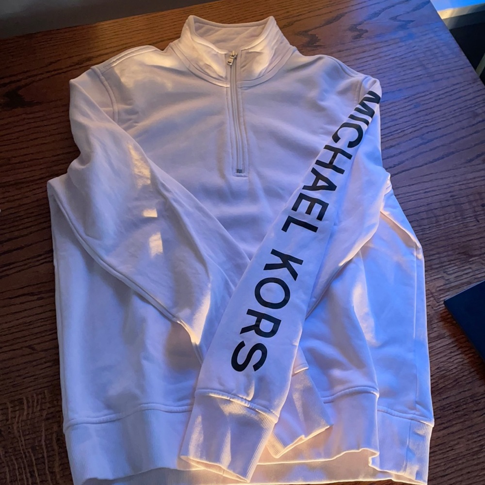 Men’s Michael Kors half zip hoodie